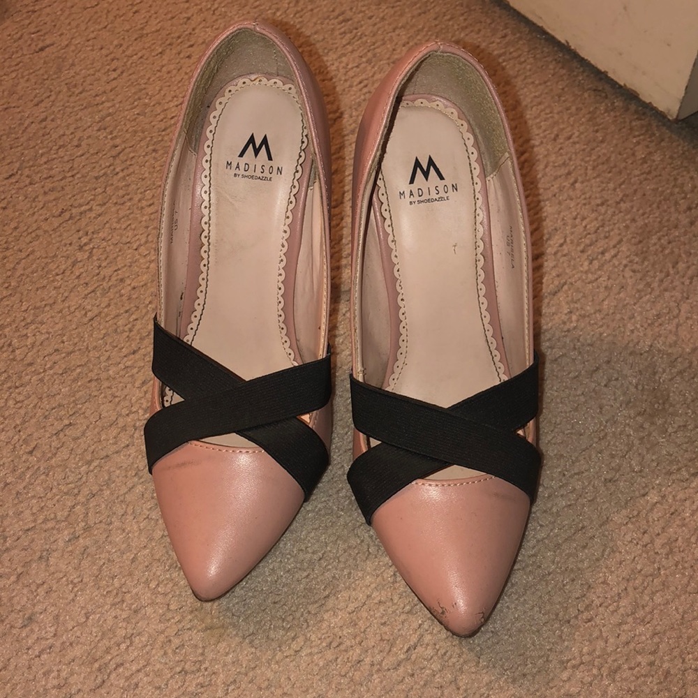 Pink n black heels